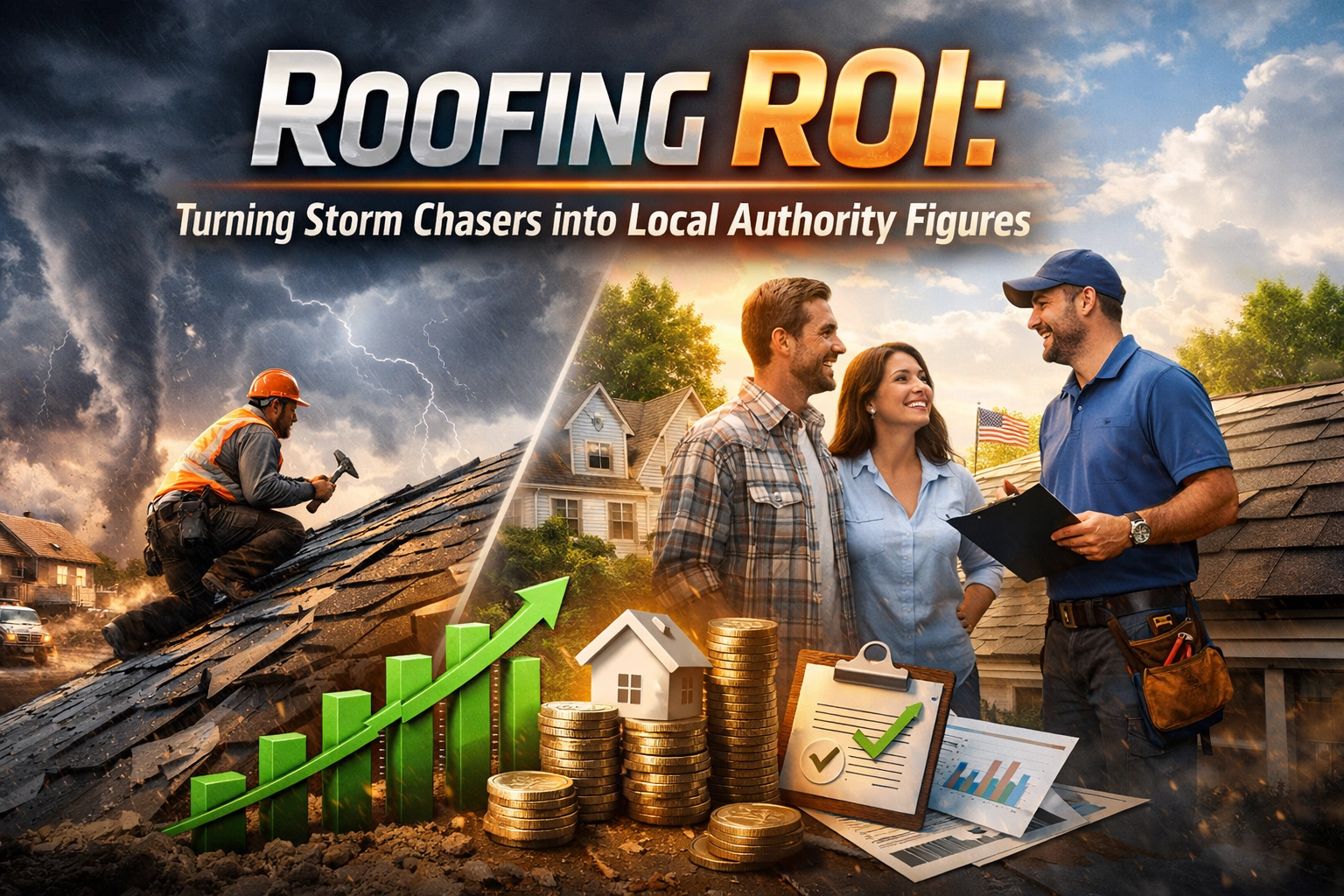 Roofing ROI: Turning Storm Chasers into Local Authority Figures